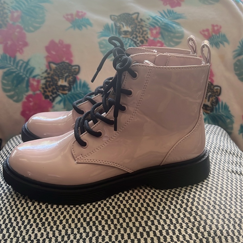 Art Class Girls Light Pink Combat Boots